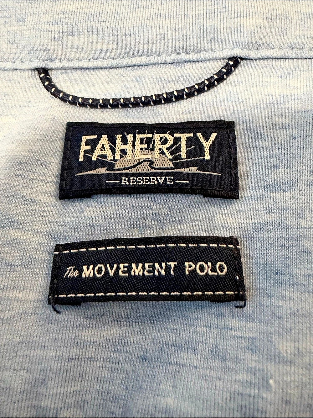 Faherty The Movement Polo in Blue Size XXL